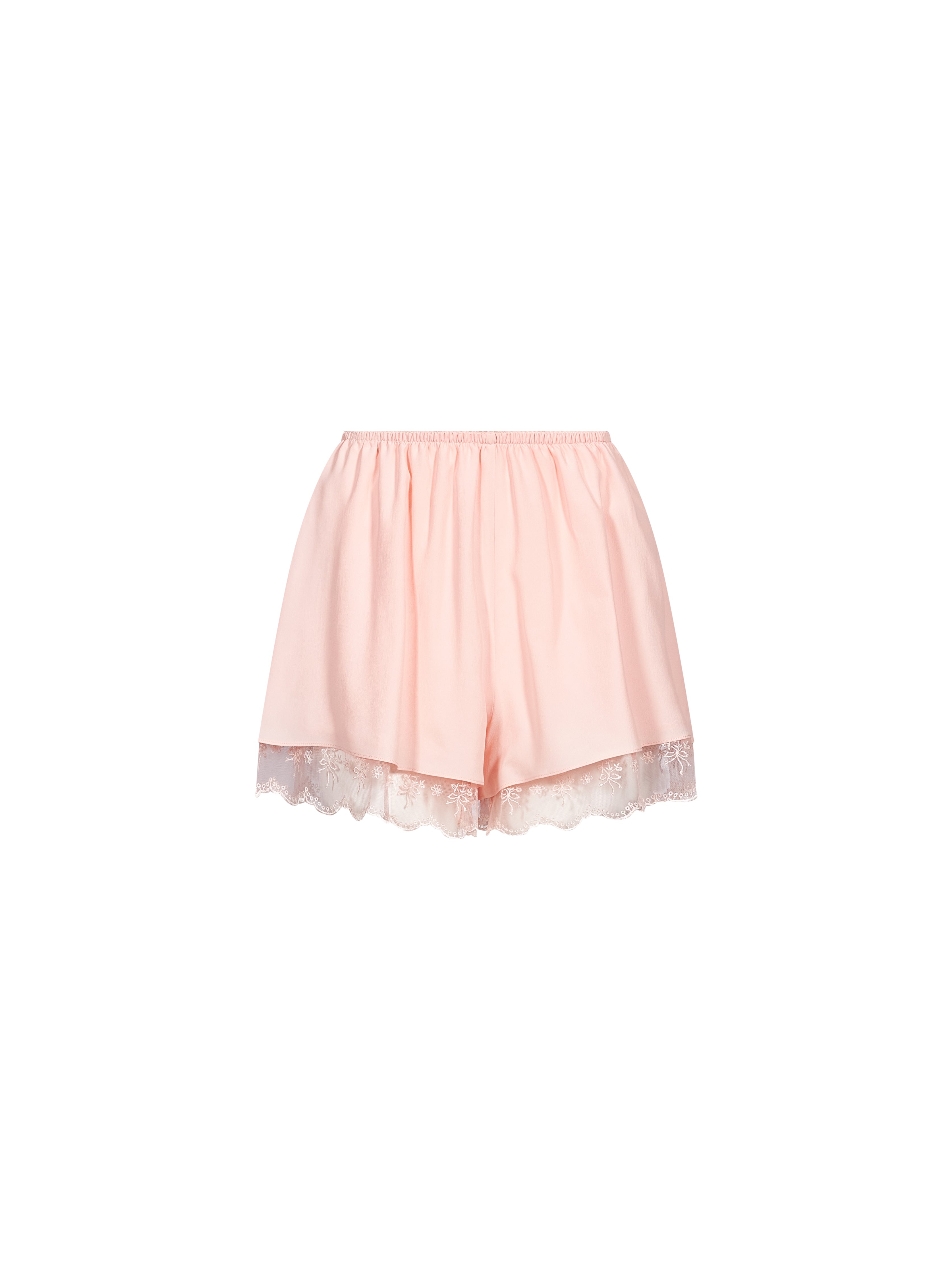 Shorts in raso rosa 