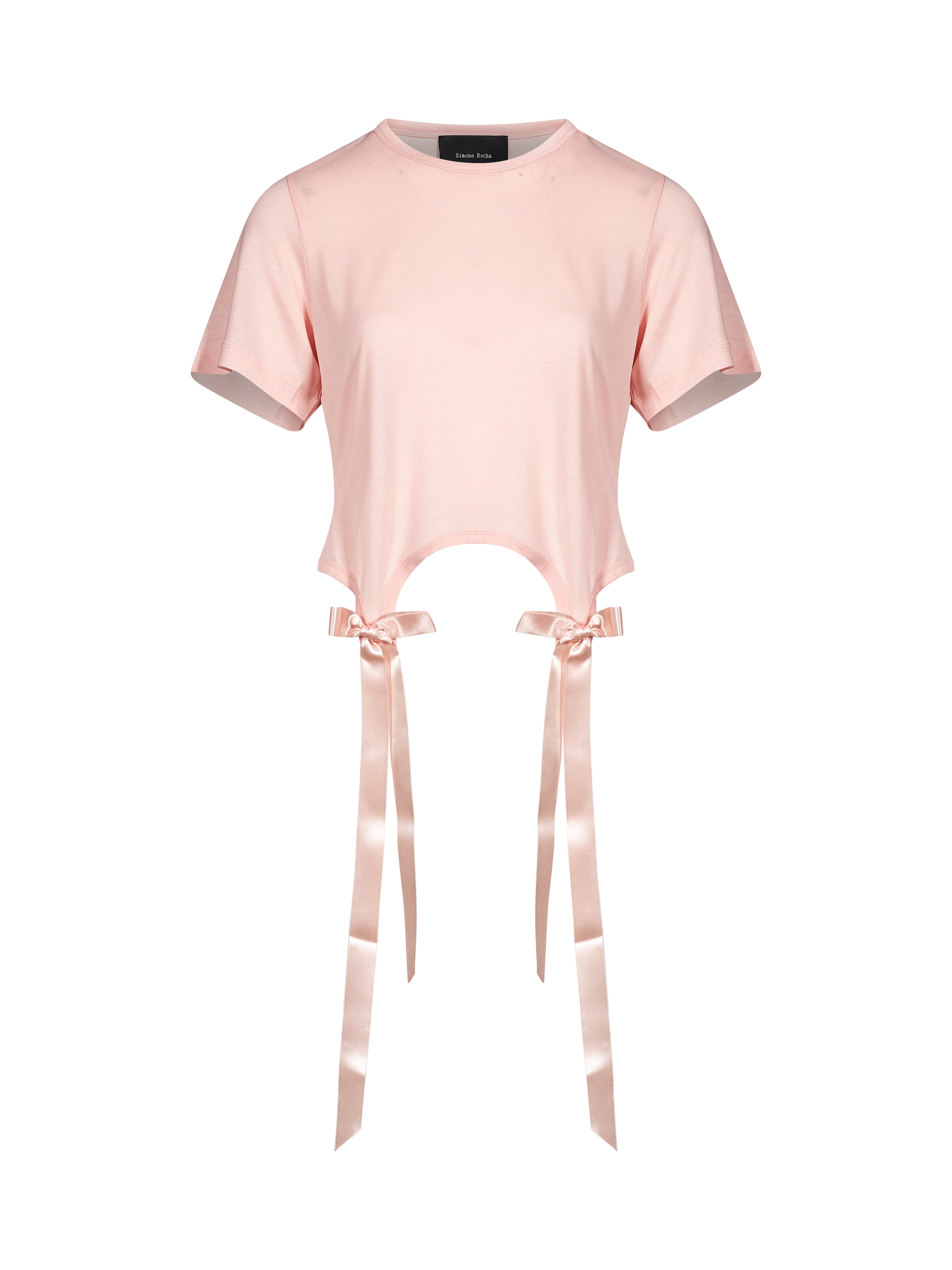 T-shirt fiocco in rosa 