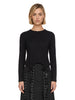 T-shirt con fiocchi in nero