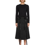 T-shirt con fiocchi in nero 