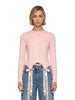 T-shirt con fiocchi in rosa