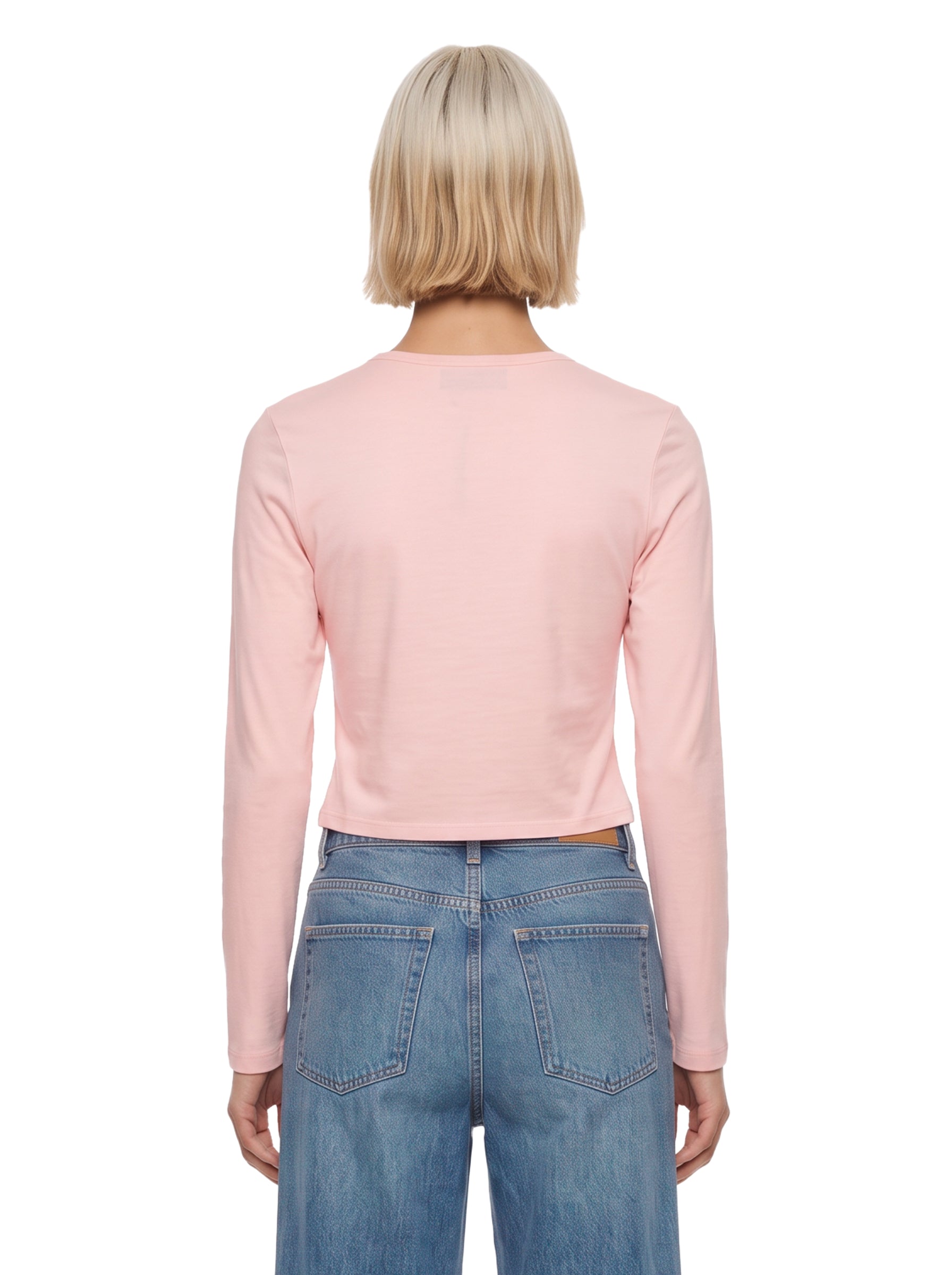 T-shirt con fiocchi in rosa 