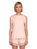 Top con fiocchi in rosa