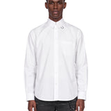 Camicia classica Split Ring in bianco 