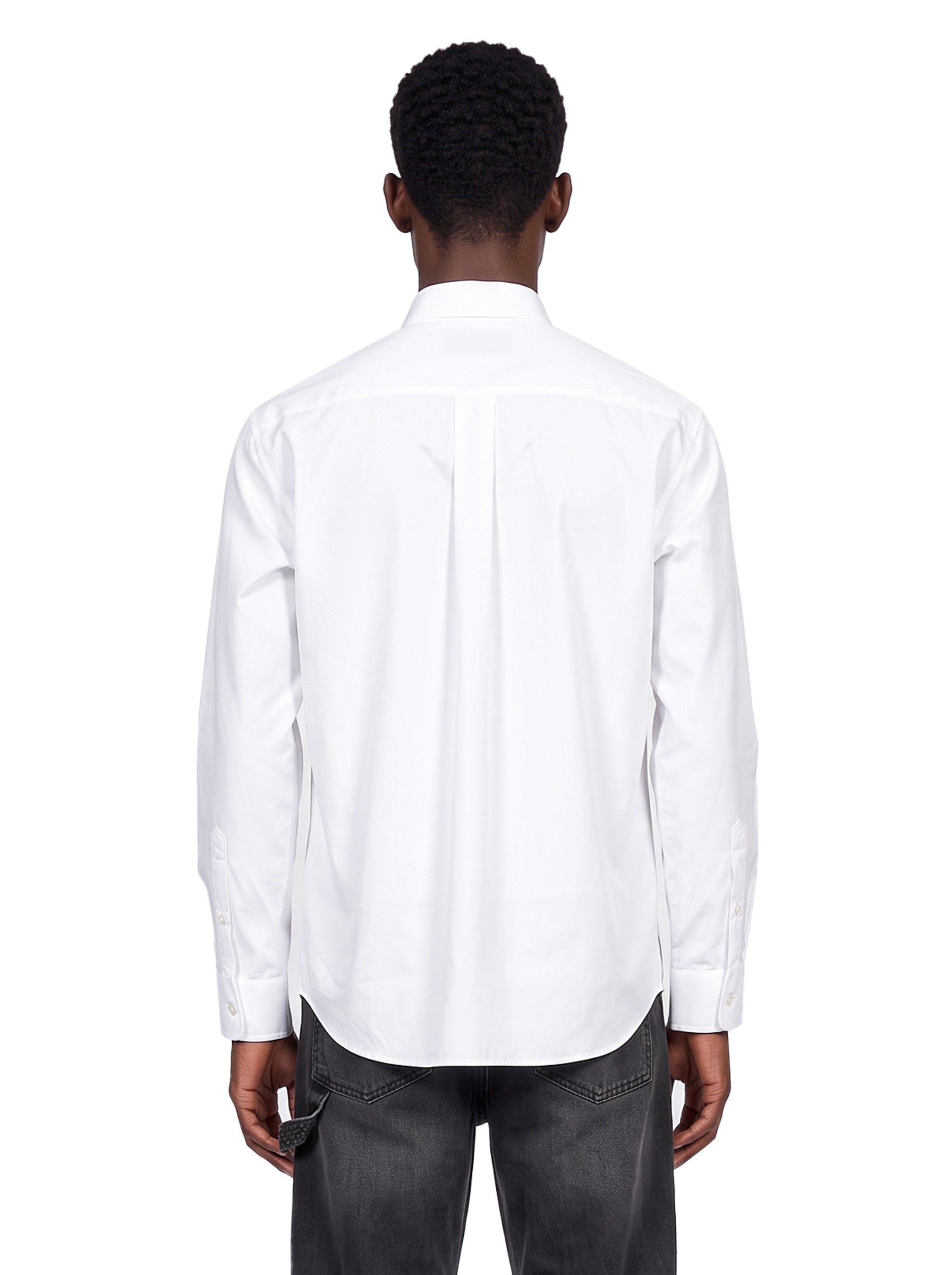 Camicia classica Split Ring in bianco 