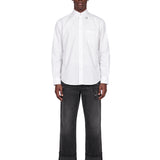 Camicia classica Split Ring in bianco 