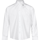 Camicia classica Split Ring in bianco 