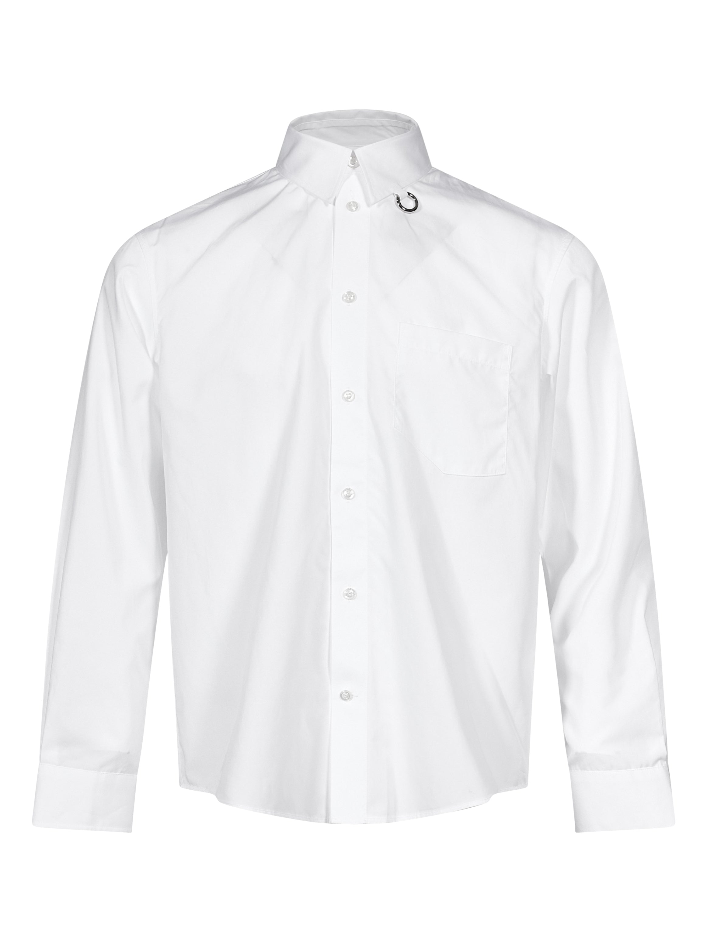 Camicia classica Split Ring in bianco 