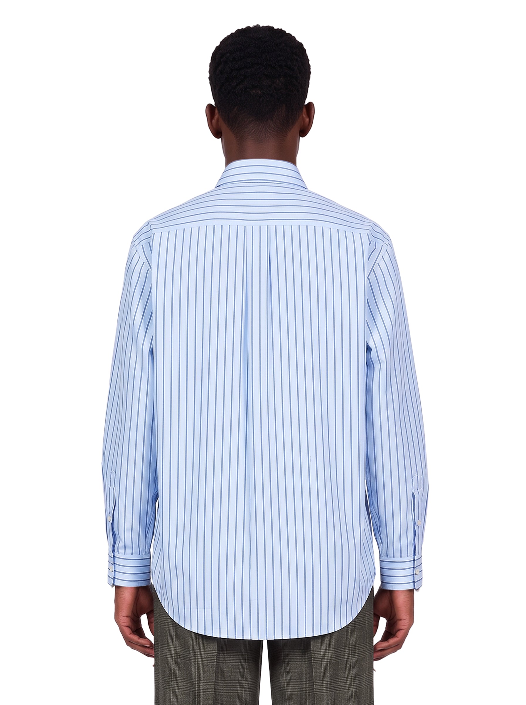 Camicia classica in azzurro 