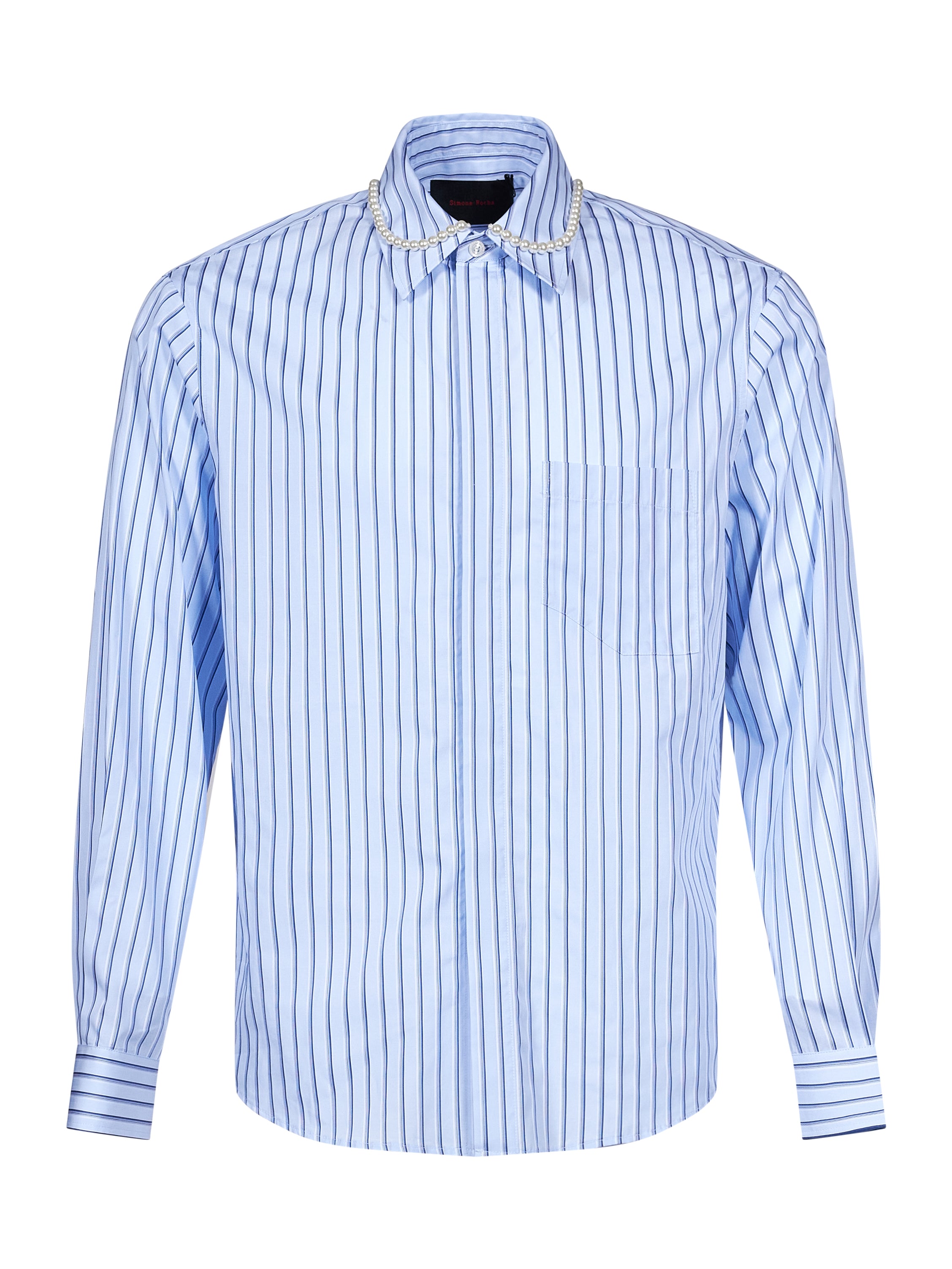 Camicia classica in azzurro 