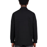 Polo camicia con fiocco in nero 