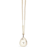Borsa Pearl Micro Egg in avorio 