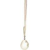 Borsa Pearl Micro Egg in avorio 