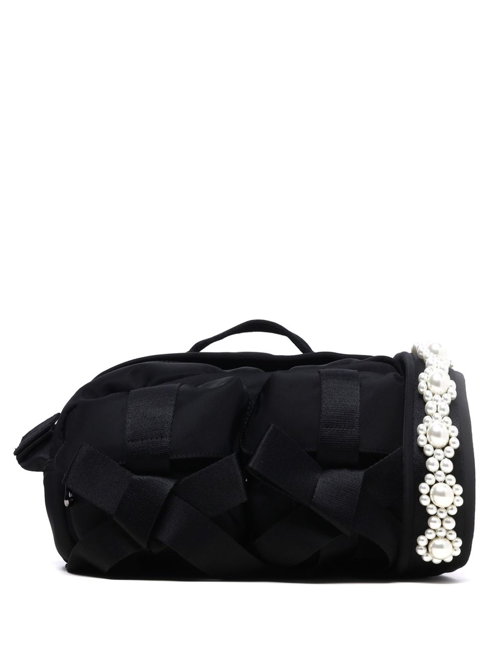 Borsa con cristalli applicati Bow in nero 