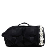 Borsa con cristalli applicati Bow in nero 