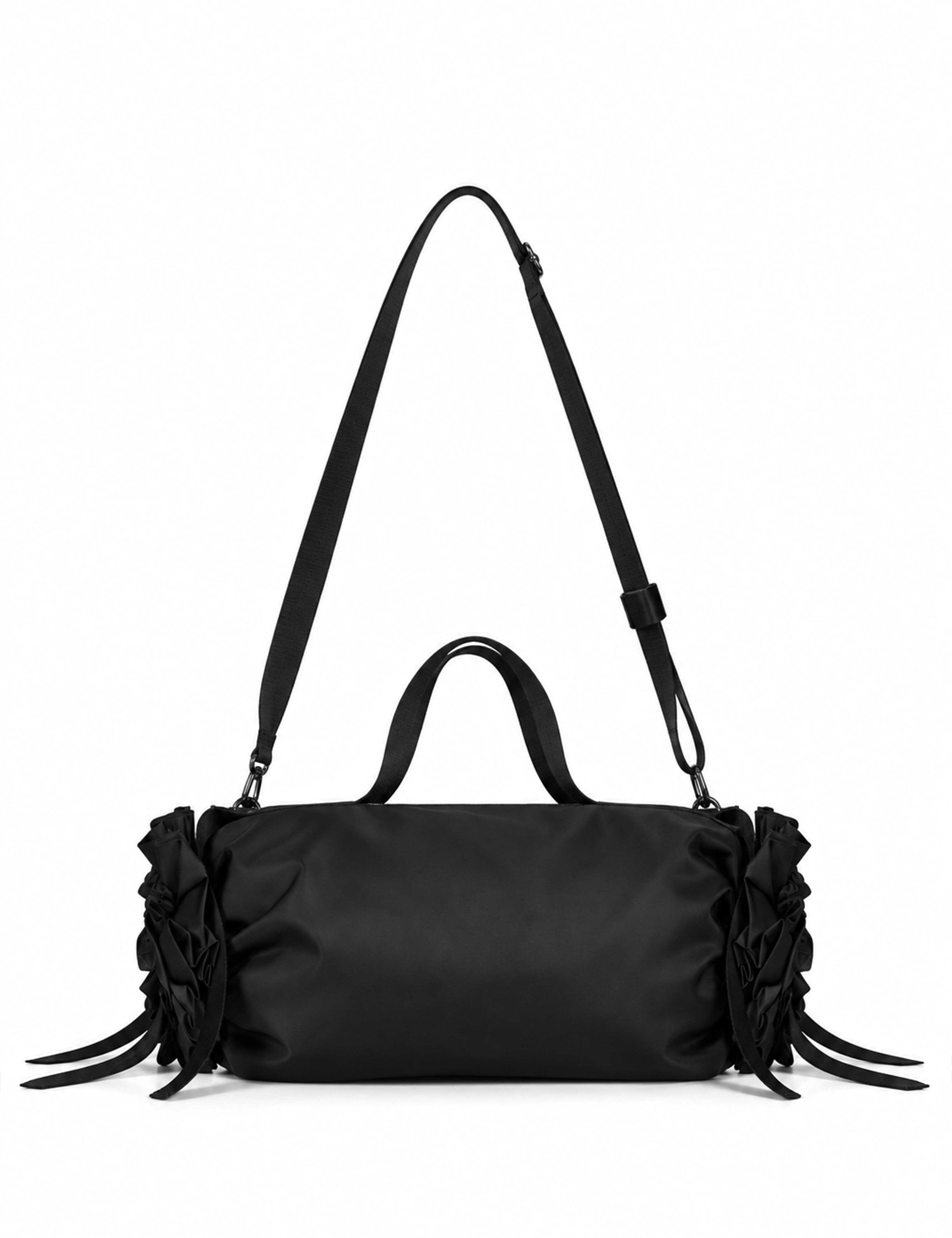 Borsa Double Ribbon Rosette in nero 