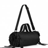 Borsa Double Ribbon Rosette in nero 
