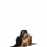 Borsa Mini Double Ribbon Rosette in marrone 