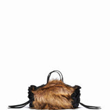 Borsa Mini Double Ribbon Rosette in marrone 