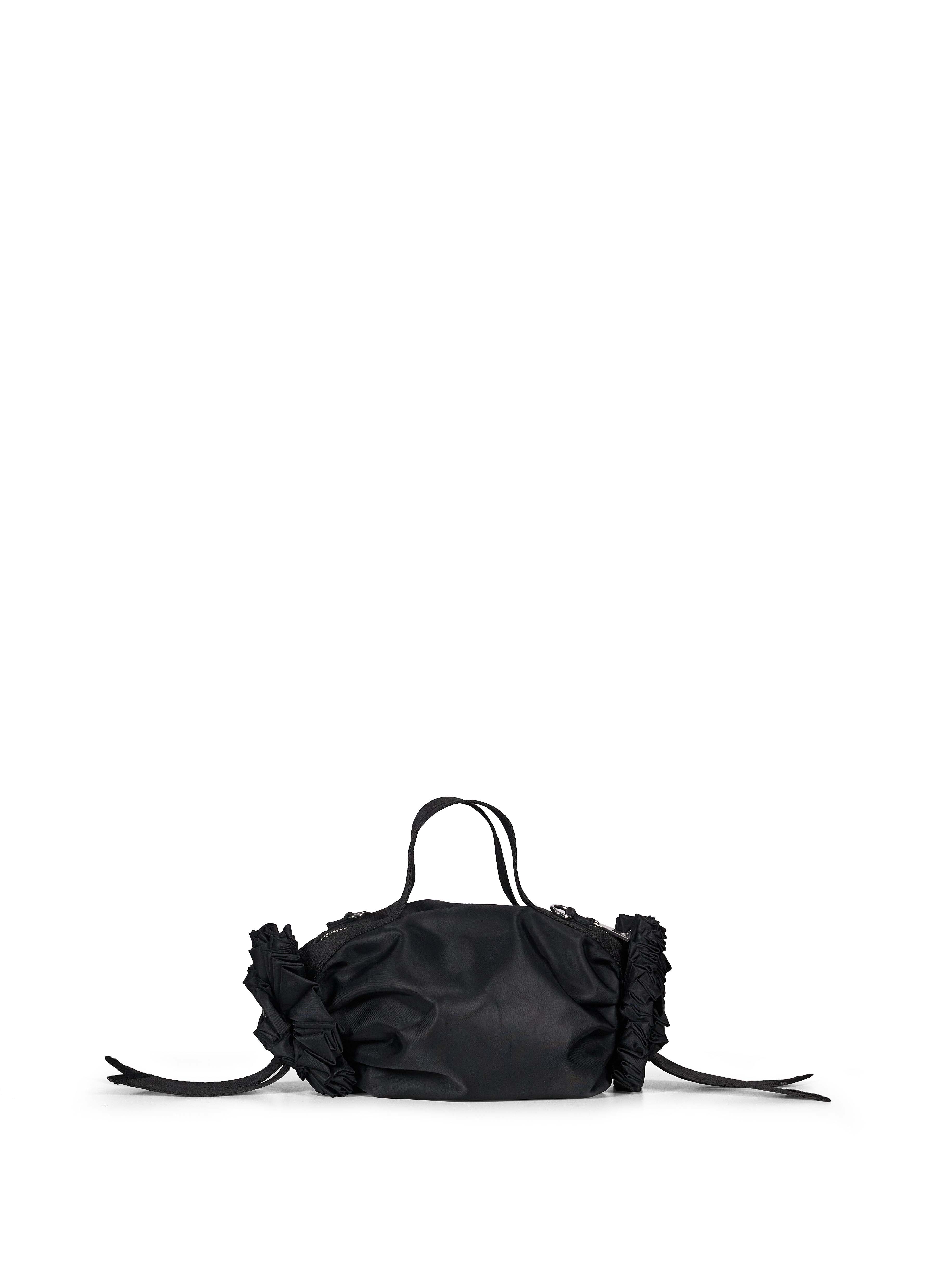 Borsa Mini Double Ribbon Rosette Turbo in nero 