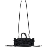 Borsa Mini Double Ribbon Rosette Turbo in nero 
