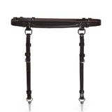 Cintura harness in pelle in nero 