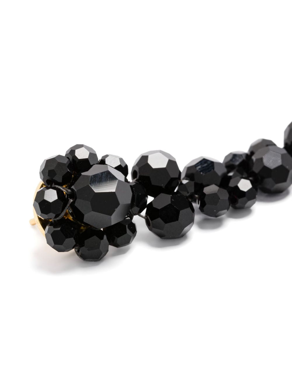Orecchini pendenti con cristalli in nero 