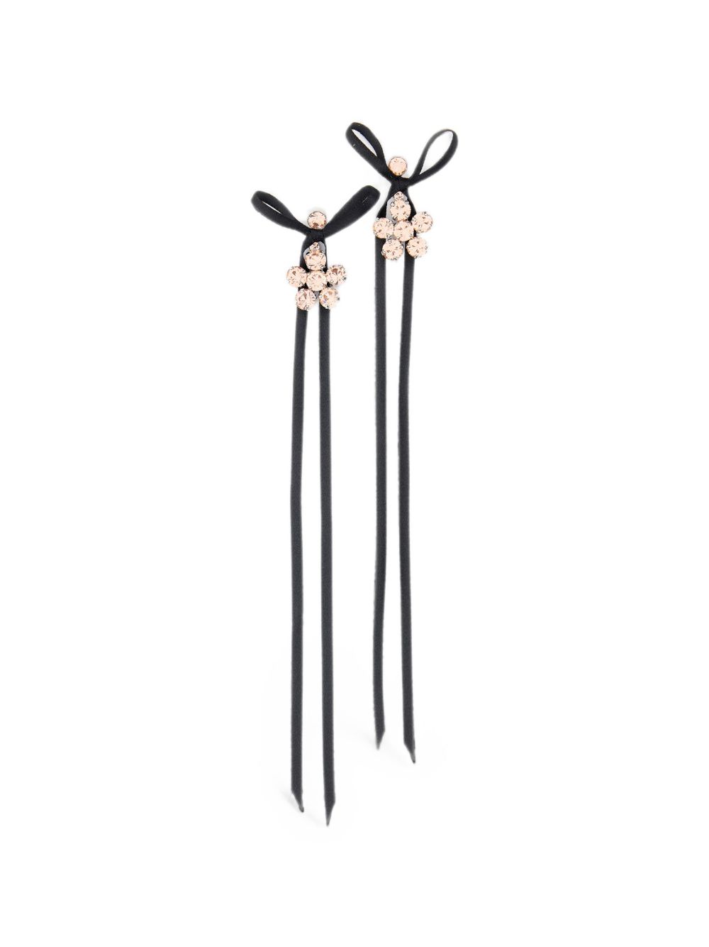 Orecchini con fiocchi Mini Daisy in rosso 