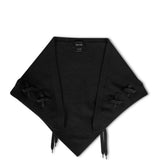 Sciarpa con fiocchi in nero 
