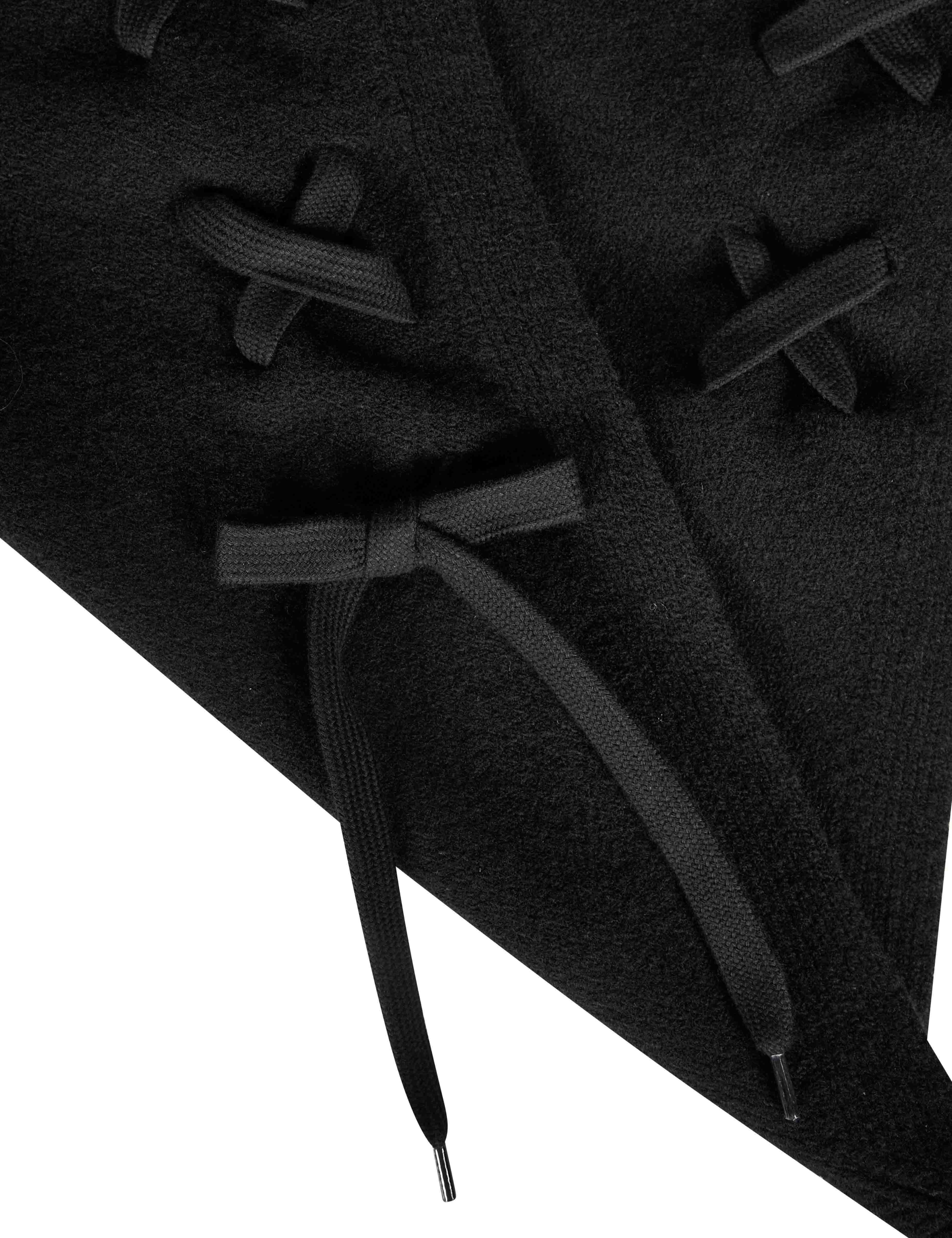 Sciarpa con fiocchi in nero 
