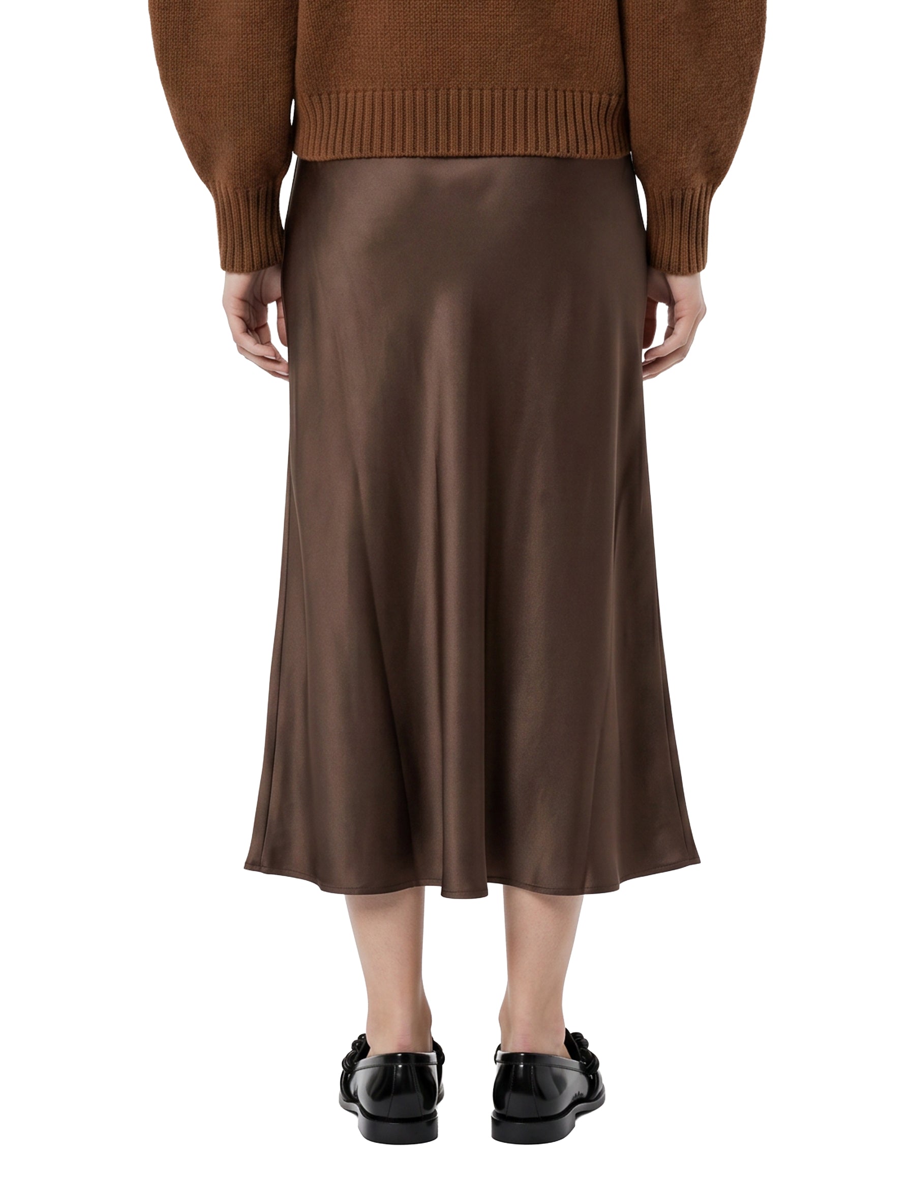Gonna midi Fever in marrone 