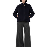 Giacca Windsor  in lana blu navy 