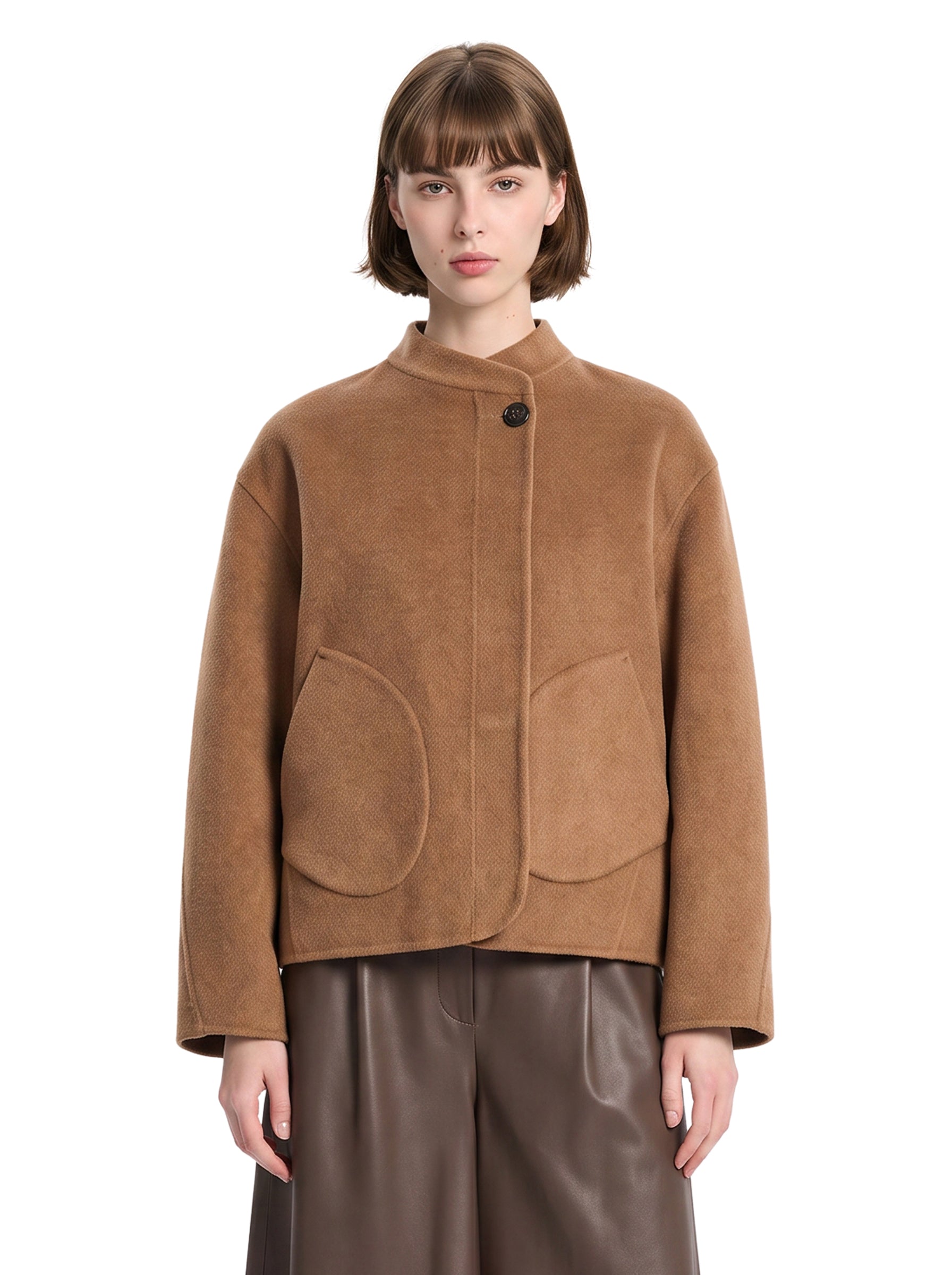 Cappotto corto Windsor in marrone 