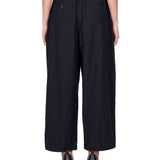 Pantaloni elasticizzati in cotone Vernon in blu 