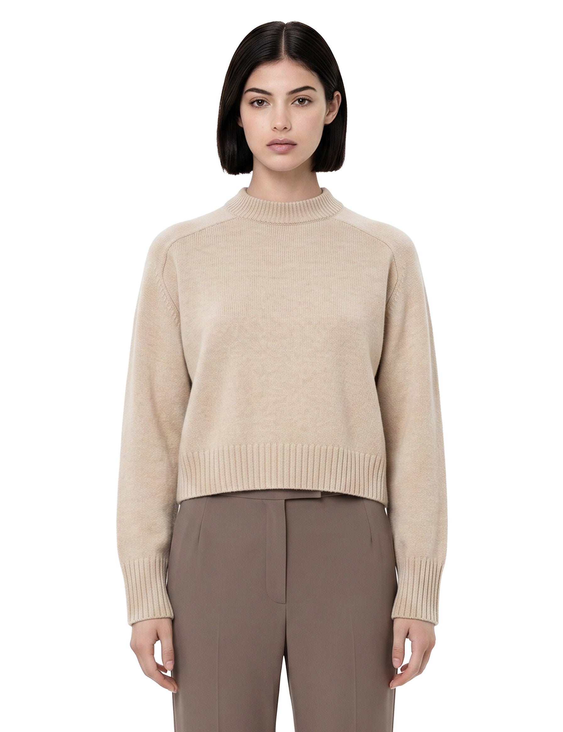 Maglione a girocollo Will in beige 
