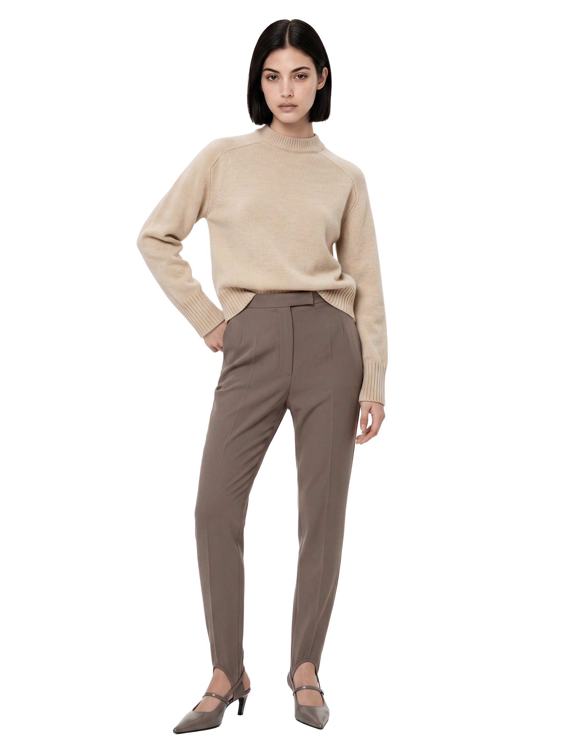 Maglione a girocollo Will in beige 