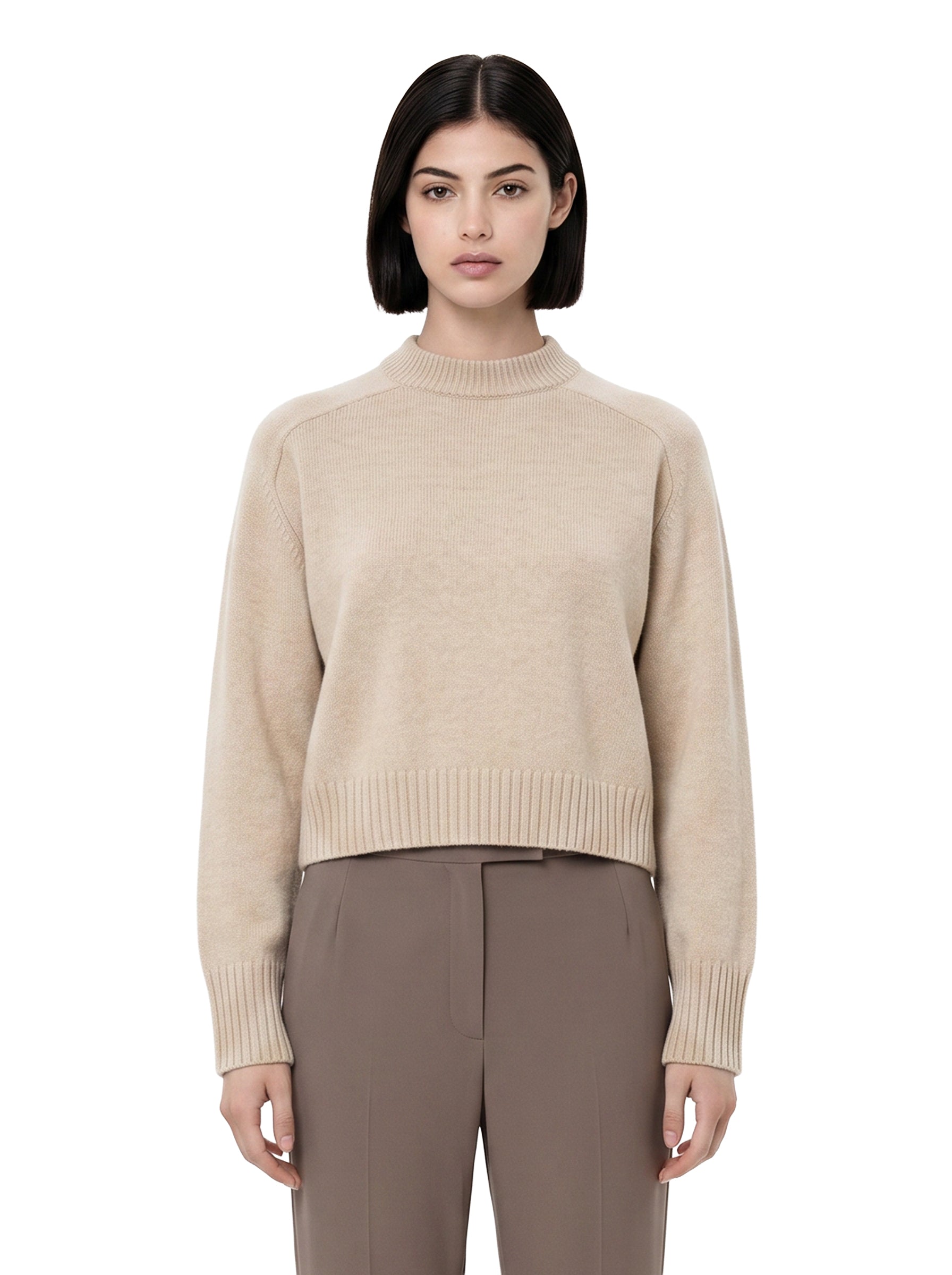 Maglione a girocollo Will in beige 