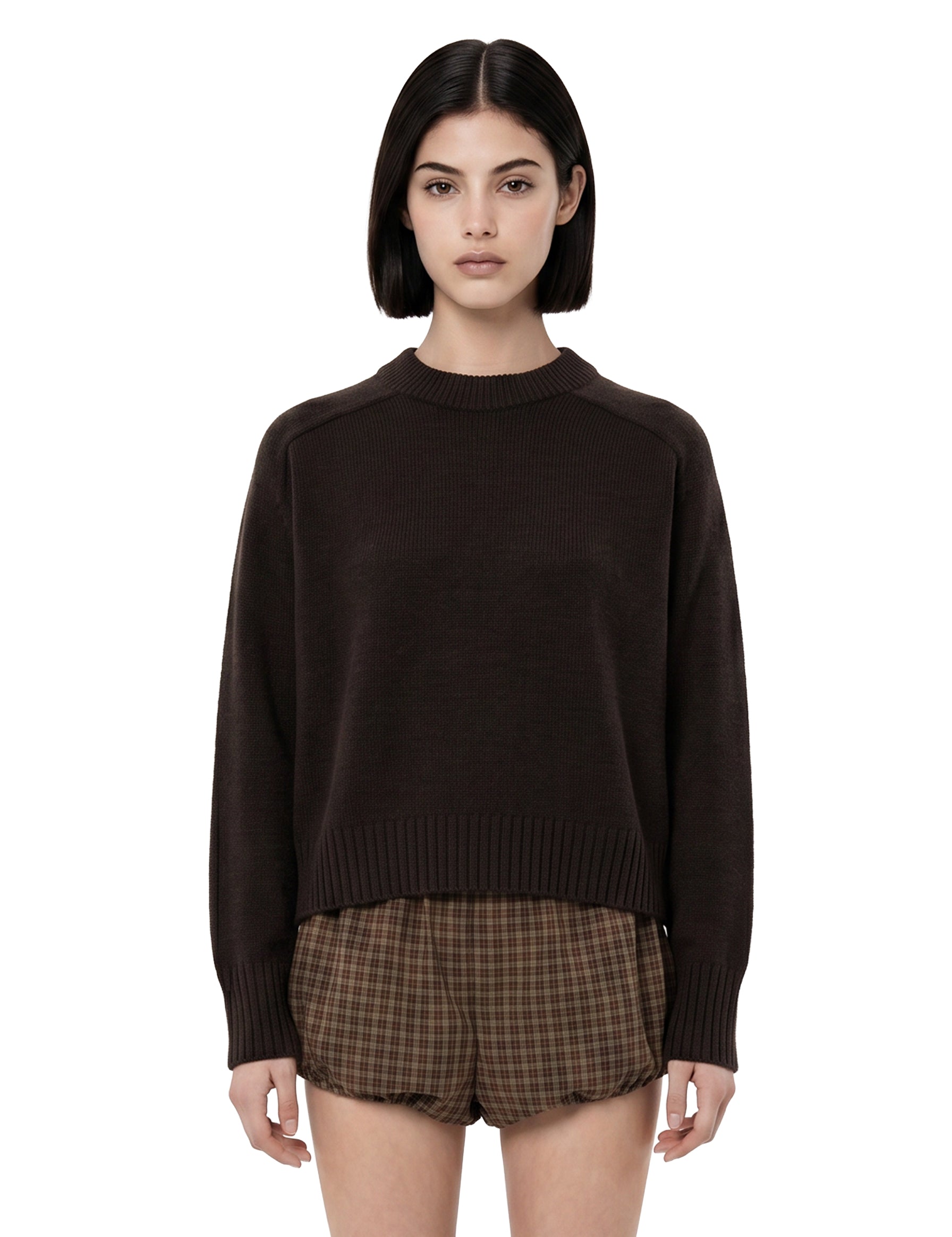 Maglione a girocollo Will in marrone 