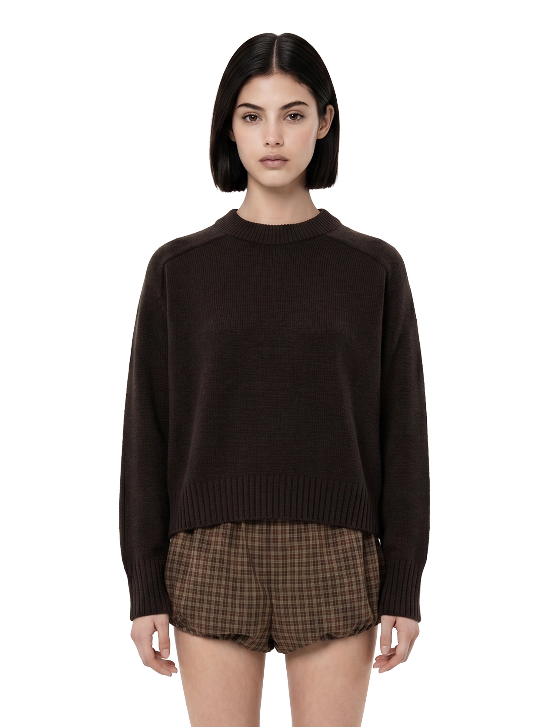 Maglione a girocollo Will in marrone 