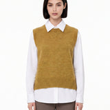 Gilet Namaste in maglia in verde khaki 