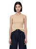 Canotta Kenzie in seta in beige