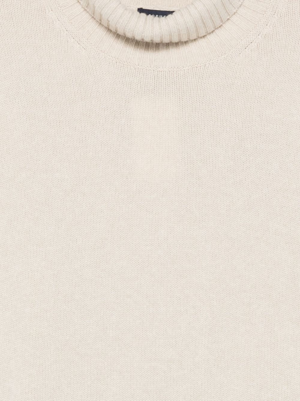 Maglione William a collo alto écru 