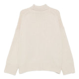 Maglione William a collo alto écru 
