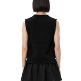 Gilet in maglia Uzel in nero 