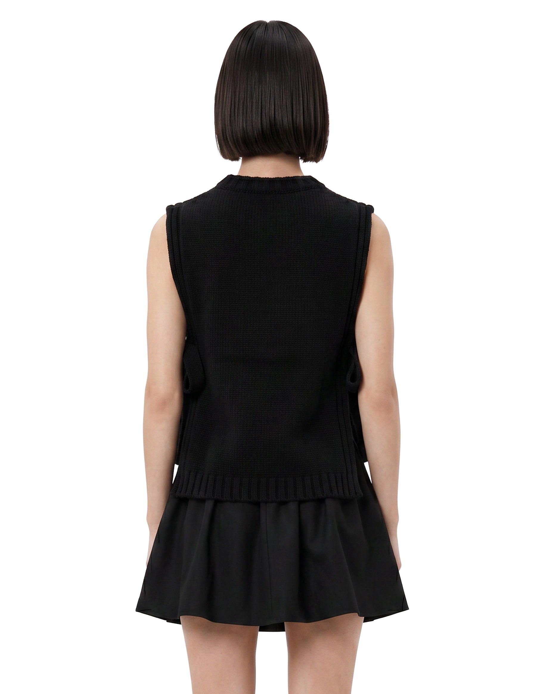 Gilet in maglia Uzel in nero 