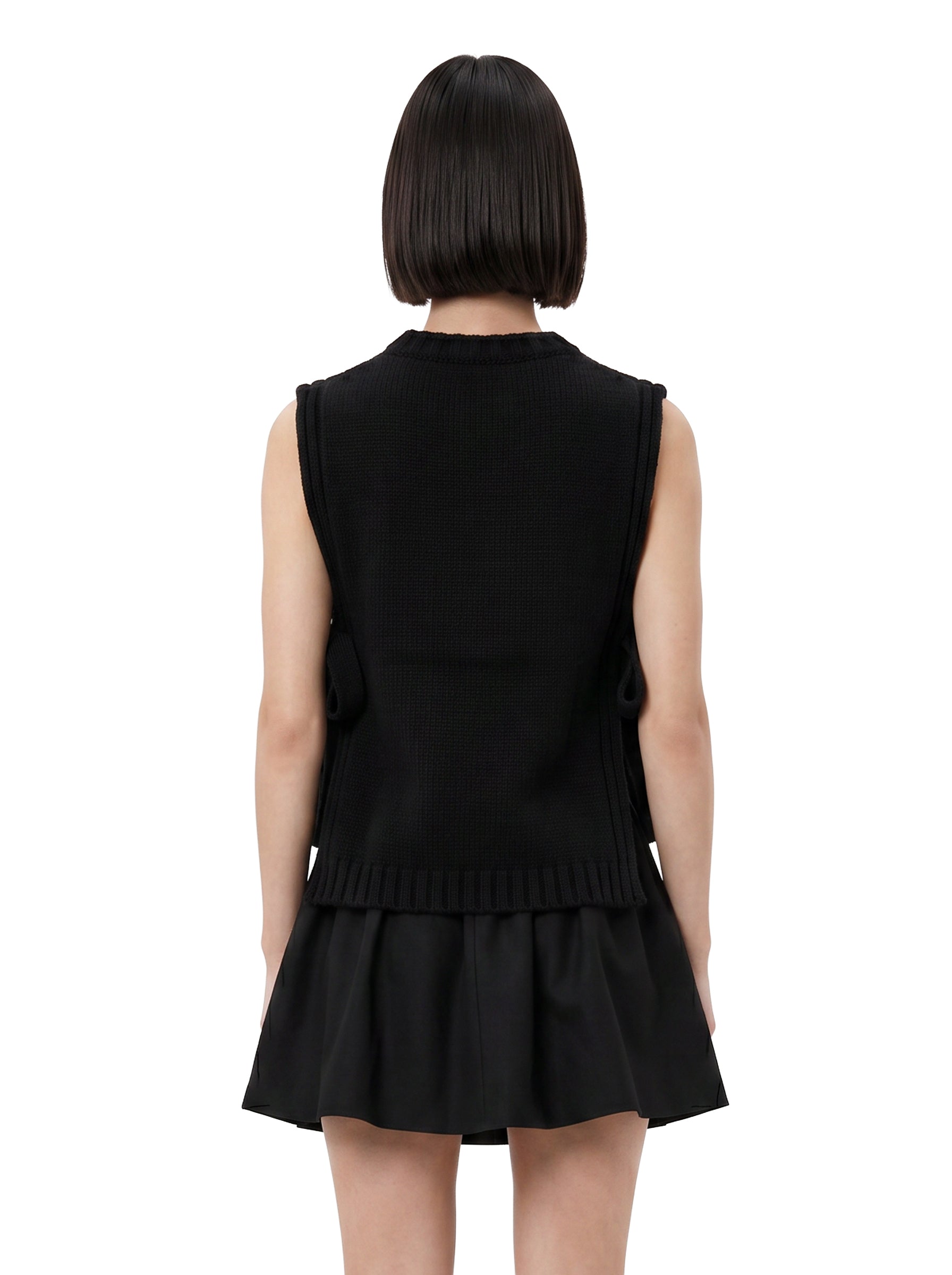 Gilet in maglia Uzel in nero 