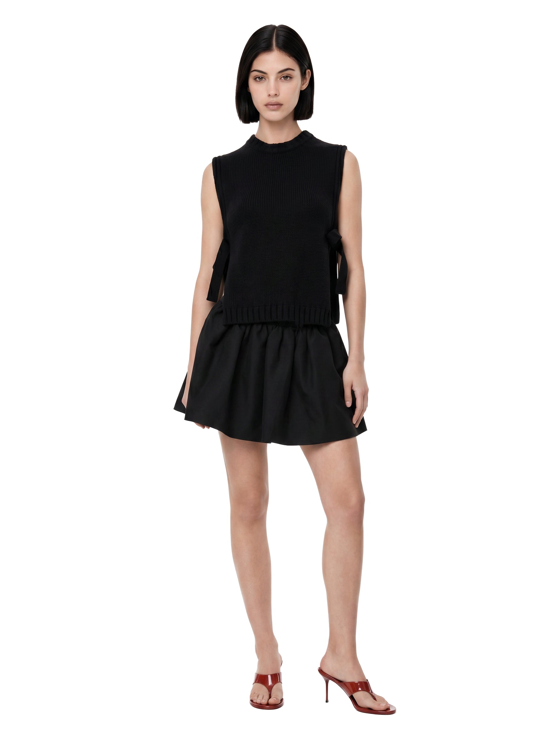 Gilet in maglia Uzel in nero 