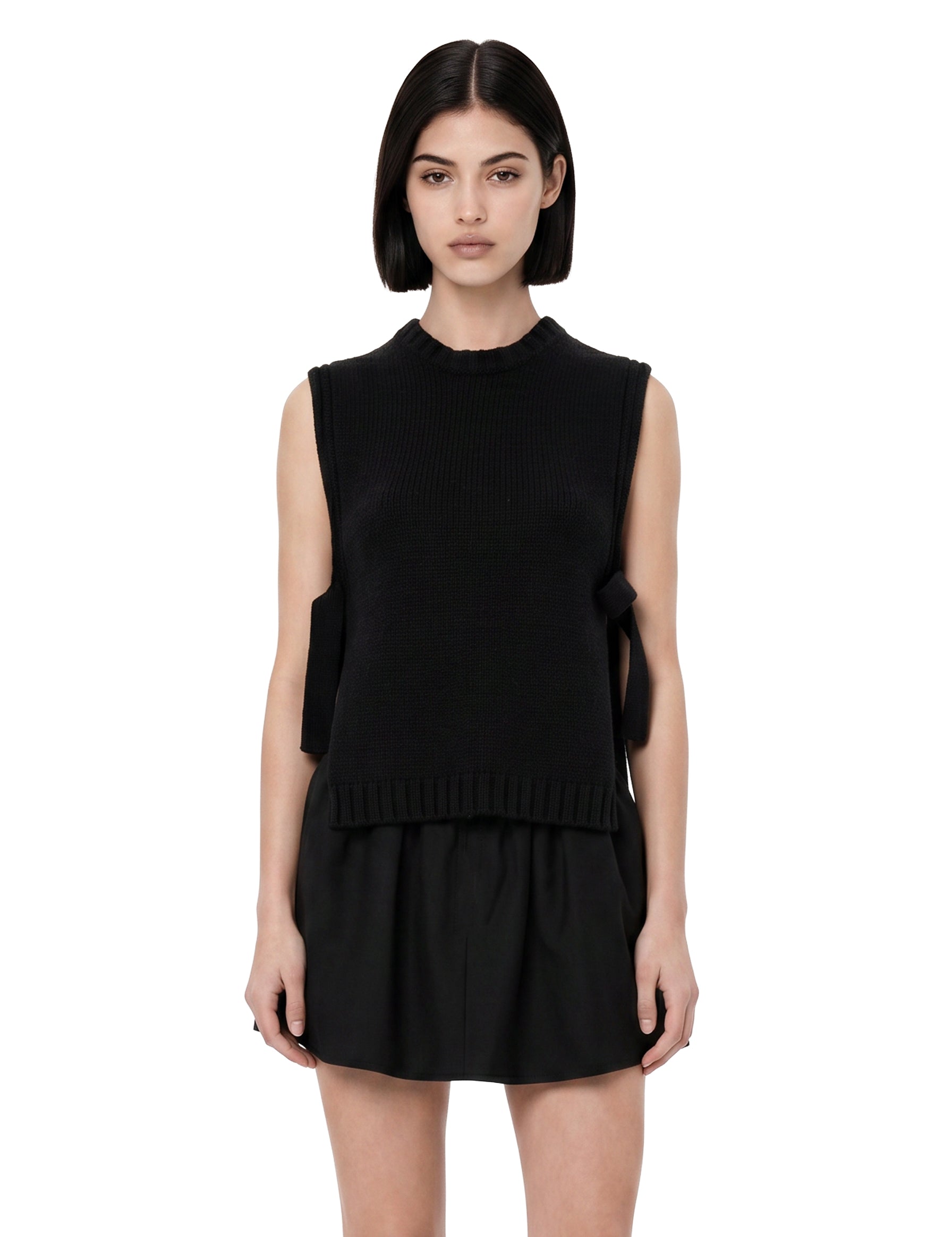 Gilet in maglia Uzel in nero 