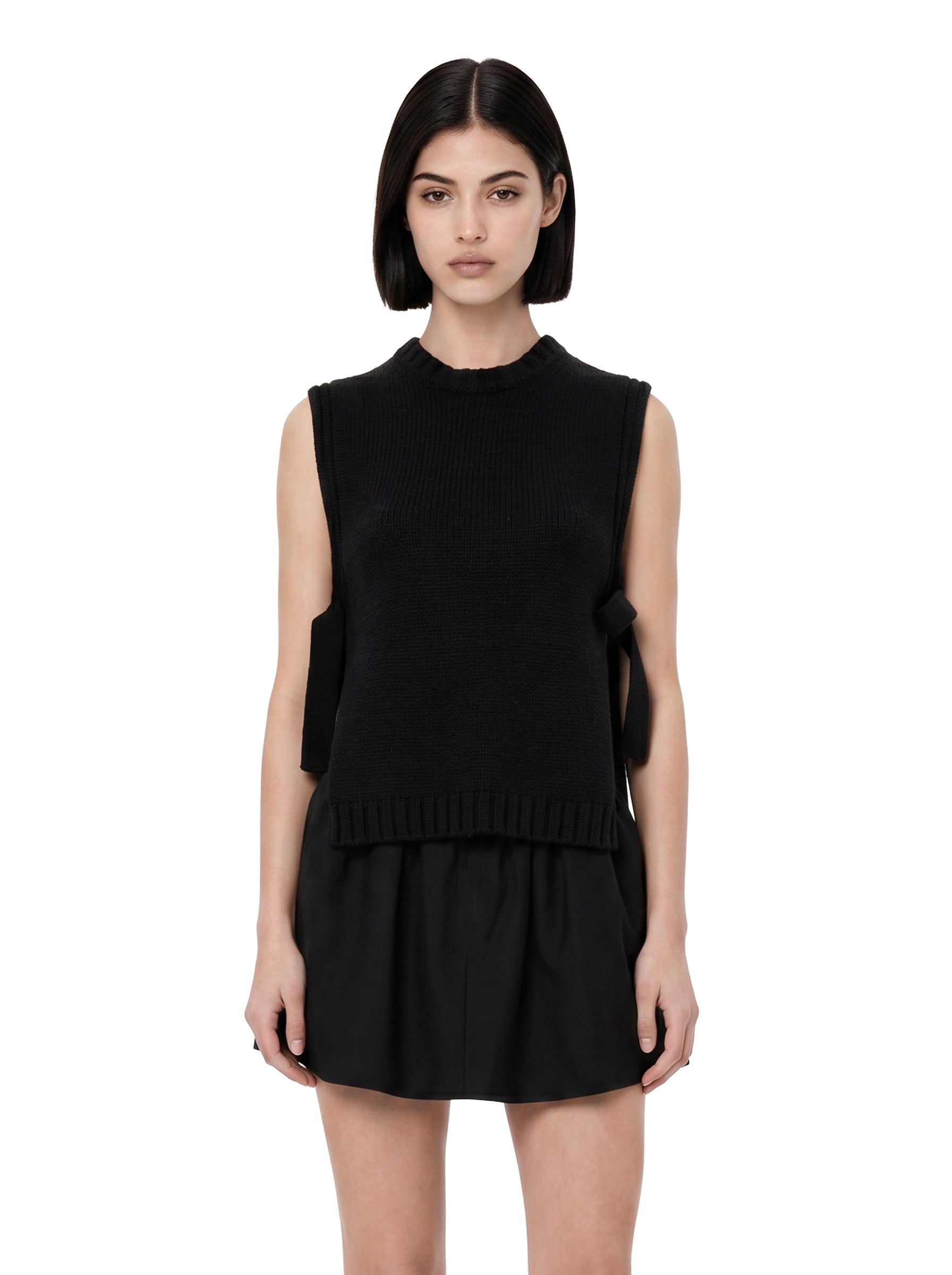 Gilet in maglia Uzel in nero 