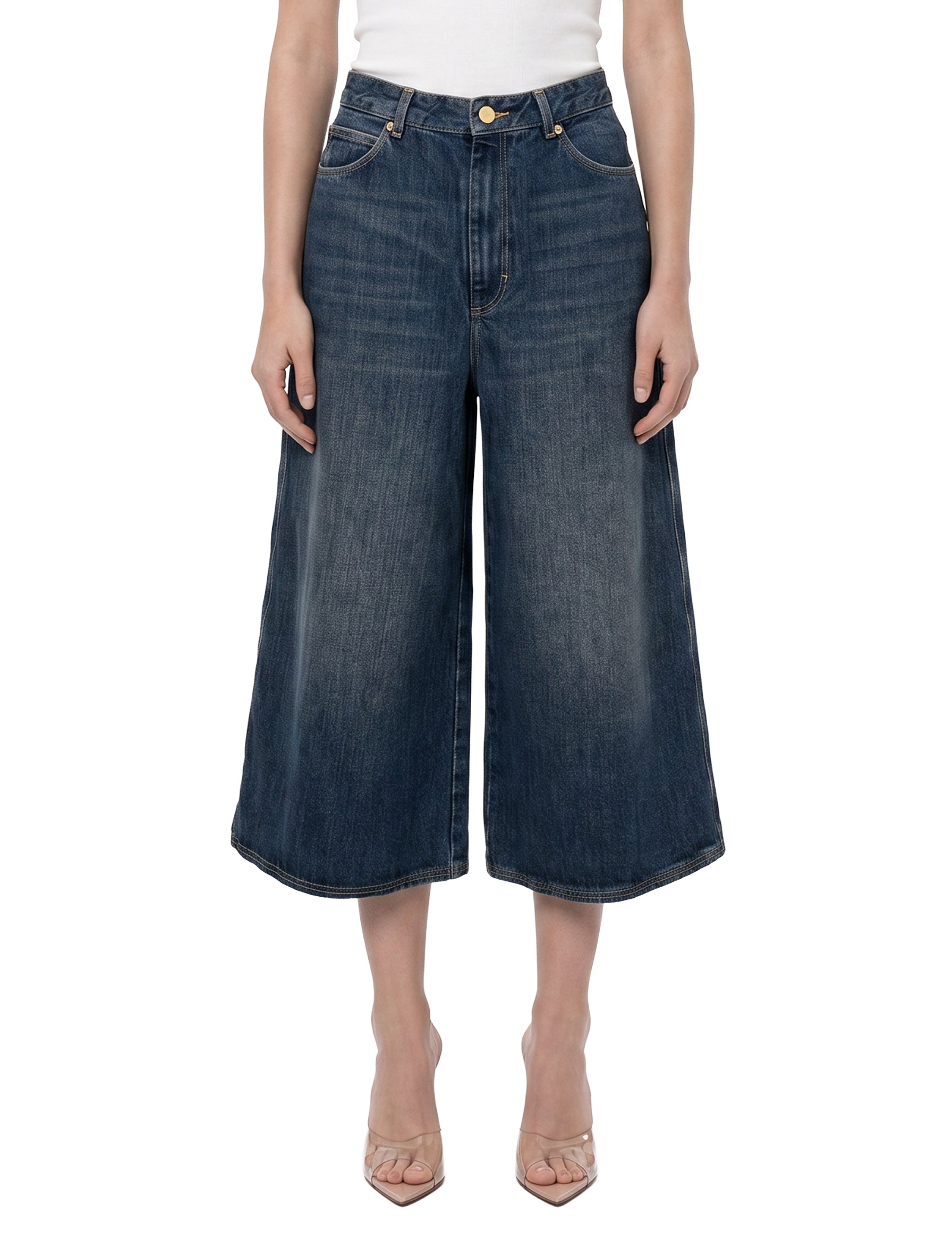 Bermuda in denim Joyce in blu 